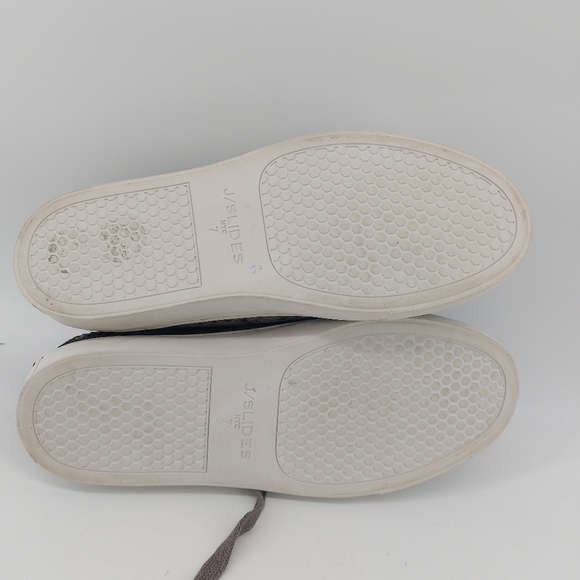 J/SLIDES Snakeskin-Print Leather Sneakers Size 7 - Picture 7 of 8